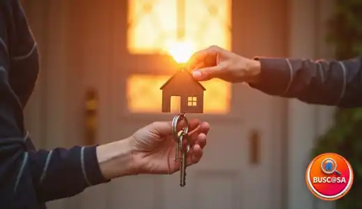 Mano sosteniendo las llaves de una casa nueva